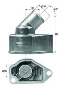 Термостат Opel Astra F 1.8i 93-00/Daewoo Evanda 2.0i 02- MAHLE / KNECHT TI 9 92