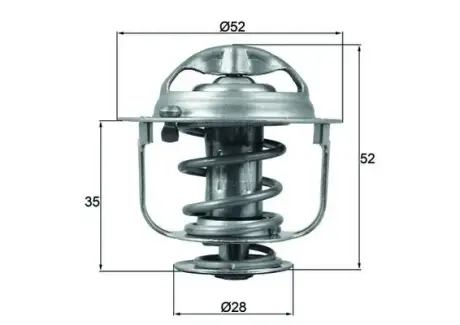 Термостат MAHLE / KNECHT TX 165 88 D