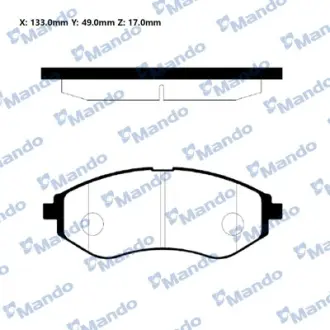 Тормозные колодки MANDO RMPD04