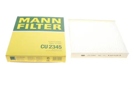 Фільтр салону LEXUS GS, IS III, RC NISSAN ALMERA CLASSIC, ALMERA II, ALMERA TINO, AVENIR, PRIMERA 1.5-5.0 01.00- MANN CU2345