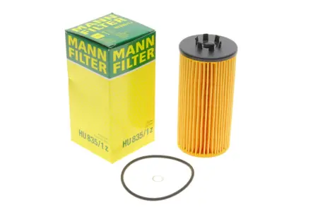 Масляний фільтр AUDI A4 B6, A4 B7, A6 C6, A8 D3, ALLROAD C5 VW PHAETON 3.7/4.2 07.02-03.16 MANN HU835/1Z