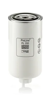 Паливний фільтр BOBCAT 358 CLAAS 6030, 7030, 7044, 7050 DEUTZ FAHR 5100, 5100 TTV MANITOU MT932 ST3B MASSEY FERGUSON 9305 XTRA, 9306 XTRA, 9407 S-XTRA MC CORMICK X4.50 MERLO P 27.10 MANN PL250 (фото 1)