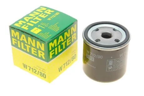 Масляний фільтр SAAB 90, 900 I, 900 II, 9000, 9-3, 9-5, 99 2.0-3.0 04.72-12.09 MANN W712/80