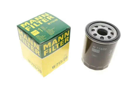 Масляний фільтр JAGUAR S-TYPE II, XF I, XJ, XK 8, XK II LAND ROVER DISCOVERY III, RANGE ROVER III, RANGE ROVER SPORT I 3.6/4.2/4.4 04.02-04.15 MANN W713/29
