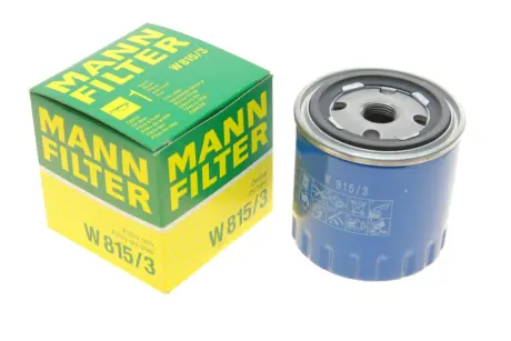 Фільтр масляний Peugeot 205 1.1/1.4 87-90/305 1.5 85-90 MANN W815/3