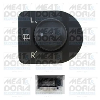 Вимикач обігріву скла VW BORA, BORA I, GOLF IV, NEW BEETLE, PASSAT B5, PASSAT B5.5 1.4-4.0 08.96-12.13 Meat & Doria 206027