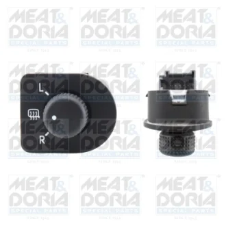 VW Кнопка регулювання положення зовнішнього дзеркала BORA I (1J2) 1.6 00-05 Meat & Doria 206028