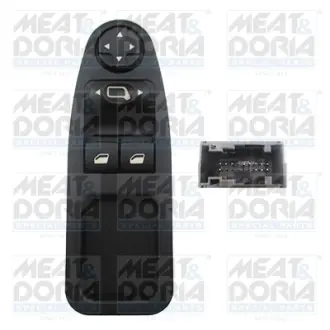 Кнопка піднімання вікна передн Лів PEUGEOT EXPERT, EXPERT TEPEE 1.6D/2.0/2.0D 01.07- MEAT&DORIA 26036