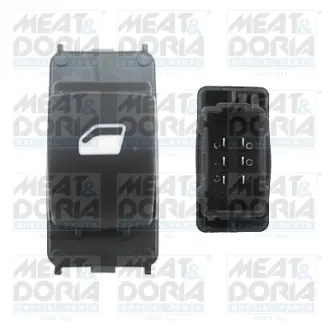 Кнопка піднімання вікна передн Прав CITROEN C3 PICASSO PEUGEOT 207 1.2-1.6D 02.06-08.17 MEAT&DORIA 26093