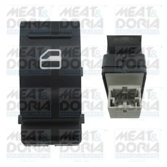 Кнопка піднімання вікна передн Прав VW MULTIVAN T5, TRANSPORTER T5 1.9D-3.2 04.03-08.15 MEAT&DORIA 26127