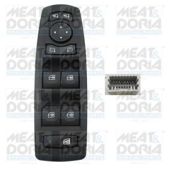 Кнопка піднімання вікна передн Лів RENAULT FLUENCE, LAGUNA III 1.5D-Electric 10.07- MEAT&DORIA 26183 (фото 1)