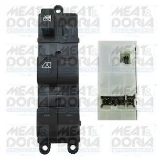 Кнопка піднімання вікна передн Лів NISSAN NOTE, QASHQAI I 1.2-2.0D 11.06- MEAT&DORIA 26205