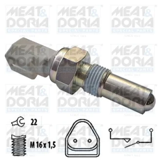 MEATDORIA FORD Выключатель света заднего хода Fiesta 95- MEAT&DORIA 36038