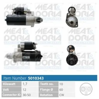 MEATDORIA DB Стартер W203, W204, A209, W211, W212, W463 MEAT&DORIA 5010343