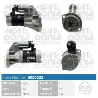 NISSAN Стартер TERRANO II (R20) 2.7 TD 4WD 93-02 Meat & Doria 5020233