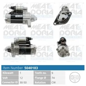 MEATDORIA TOYOTA Стартер YARIS 1.5 01-05 MEAT&DORIA 5040183