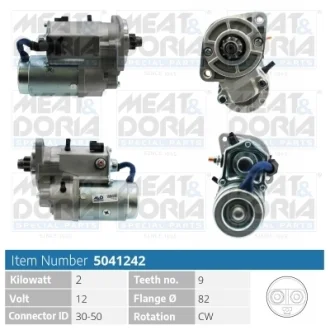 HYUNDAI Стартер SANTA FE I (SM) 2.0 CRDi 4x4 01-06, KIA CARENS II (FJ) 2.0 CRDi 02-06 Meat & Doria 5041242
