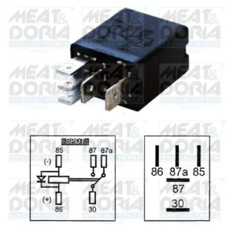 MEATDORIA Микро реле 5конт.(20/10A) (универс.) Sprinter (поворотное реле) MEAT&DORIA 73232304