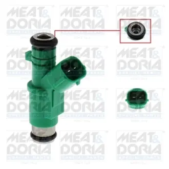 Паливний інжектор CITROEN C2, C3 I, NEMO, NEMO/MINIVAN PEUGEOT 1007, 206, 206+, 207, BIPPER, BIPPER TEPEE, PARTNER 1.1/1.4 09.98- MEAT&DORIA 75117167