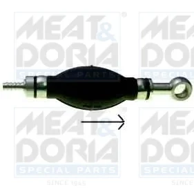 Насос ("груша") ручний підкачки палива d=8mm/d=14mm Meat & Doria 9062
