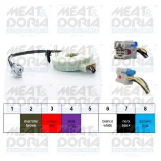 Датчик кута повороту керма CHEVROLET MALIBU FIAT PANDA LANCIA YPSILON OPEL MERIVA A, MERIVA B 0.9-3.5 05.03- MEAT&DORIA 93055
