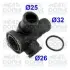 Фланець системи охолодження Audi A4/A6 1.9-2.5 TDI 94-05/ VW Passat 1.9-2.5TDI 96-00 MEAT&DORIA 93106 (фото 1)