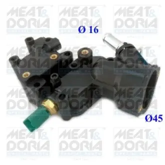 Корпус термостата Citroen Berlingo/Peugeot Partner 1.1-1.6i 96- (+ датчик) MEAT&DORIA 93139