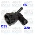 VW фланець охолоджуючої рідини AUDI 1,6-2,0SDI 03 Meat & Doria 93500 (фото 1)