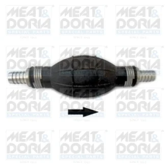 Насос ("груша") ручний підкачки палива прямий d=12mm/d=12mm Meat & Doria 9589