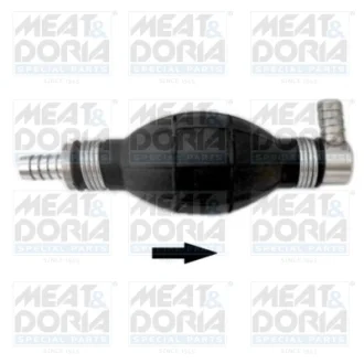 Насос ("груша") ручний підкачки палива кутовий/прямий d=10mm/d=10mm Meat & Doria 9595