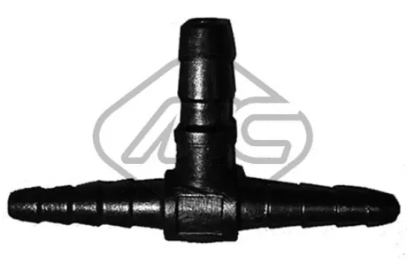 Універсальний з\'єднувач шлангів 4mmx4mmx5mm (Т-подібний) Metalcaucho 30662