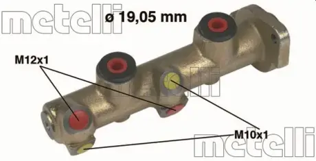 Циліндр гальмівний головний Metelli 05-0077