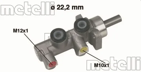 Циліндр гальмівний головний Metelli 05-0229