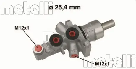 Циліндр гальмівний головний Metelli 05-0566