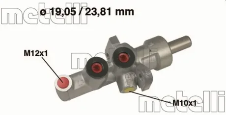 Циліндр гальмівний головний Metelli 05-0619