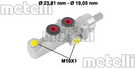 Циліндр гальмівний головний Metelli 05-0773