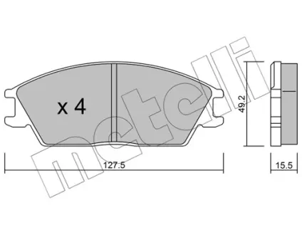 Тормозные колодки Metelli 22-0081-0