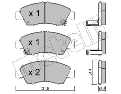 Тормозные колодки Metelli 22-0138-0