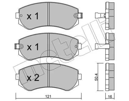 Тормозные колодки Metelli 22-0304-0
