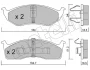 Колодки гальмівні (передні) Chrysler Neon 94-06/Voyager/Grand Voyager III/Dodge Caravan 95-01 Metelli 22-0356-0 (фото 1)