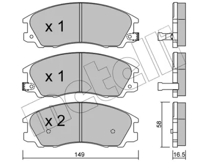 Тормозные колодки Metelli 22-0506-0