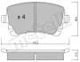 Тормозные колодки Metelli 22-0554-2 (фото 1)