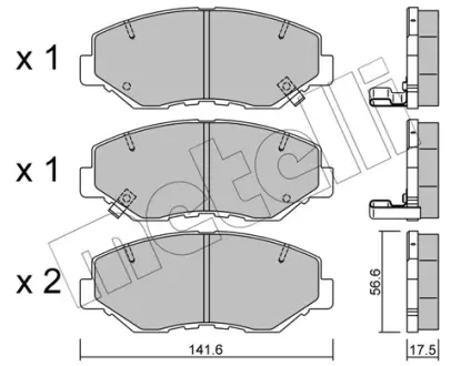Тормозные колодки Metelli 22-0606-0