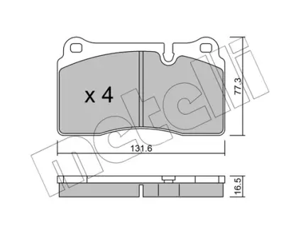 Тормозные колодки Metelli 22-0695-0