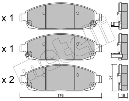 Тормозные колодки Metelli 22-0719-0