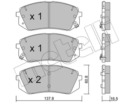 Тормозные колодки Metelli 22-0783-0