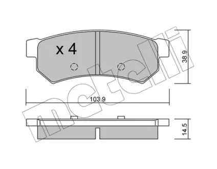 Тормозные колодки Metelli 22-0846-0