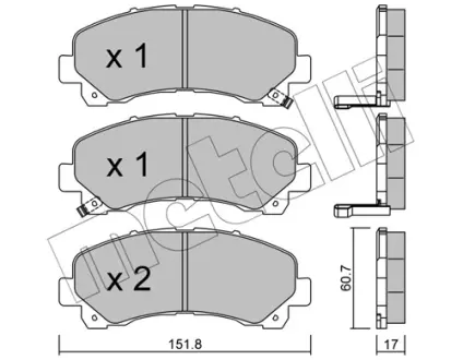 Тормозные колодки Metelli 22-0902-0
