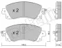 Колодки гальмівні (передні) Subaru Impreza/Outback/XV 17- Metelli 22-1161-0 (фото 1)