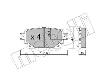 Тормозные колодки Metelli 22-1229-0
